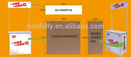 HOT SALE Promo table with printing picture, Promo stand, Aluminum table stand
