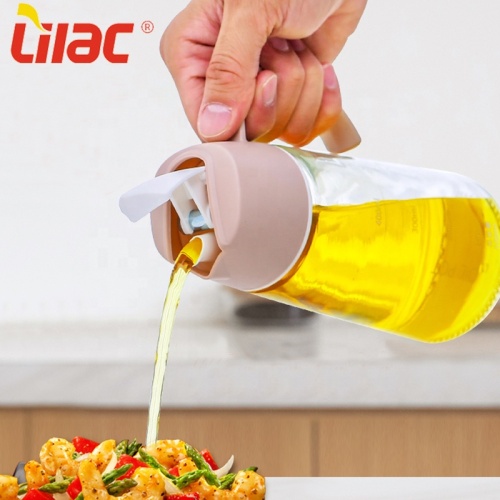 Periuk minyak zaitun kaca dapur Lilac