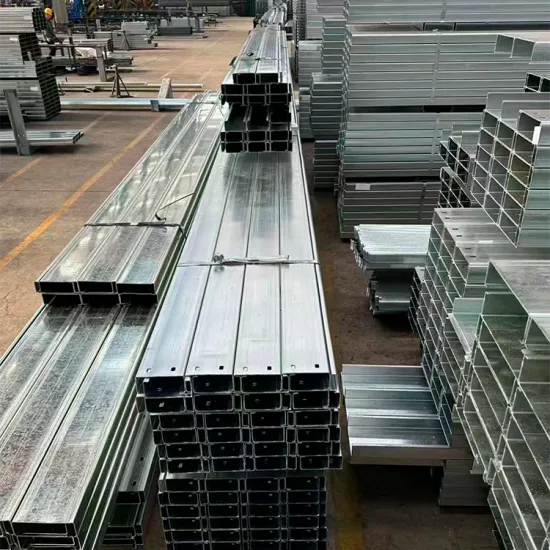 C-Channel Steel Rails: Galvanized Support Steel in C Shape