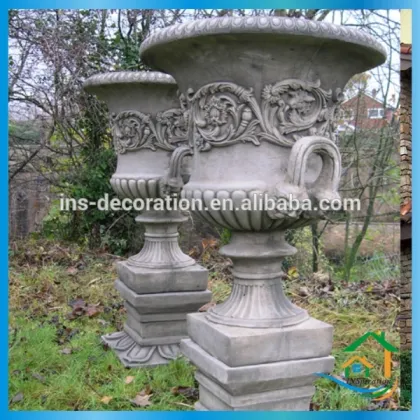 Garden decorative vases and urns