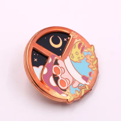 Custom Rotate Science Enamel Pins