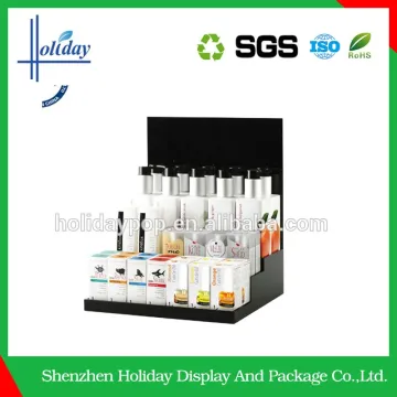 New Design Custom Corrugated Cardboard Bottle Counter Display box,Cosmetic Display Stand Shelf