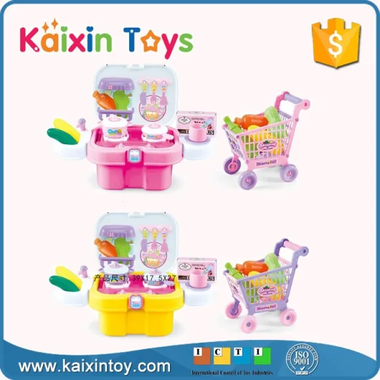 10283266 Trending Product 2017 Play Kid Toy Trolley Kitchen Set