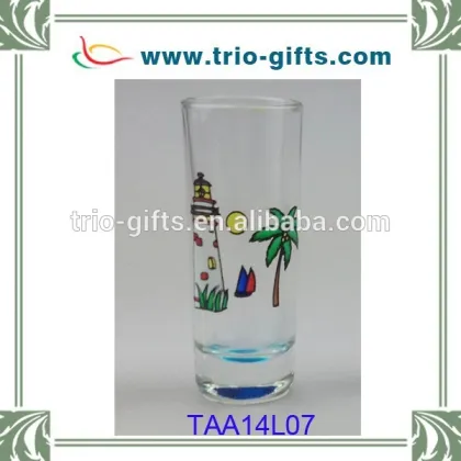 customized long shot glass lighthouse