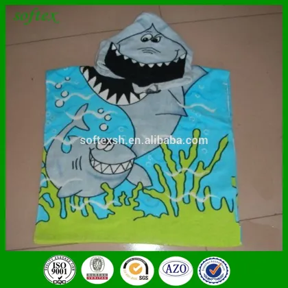 Wholesale kids hooded poncho towel,kids beach towels wholesale