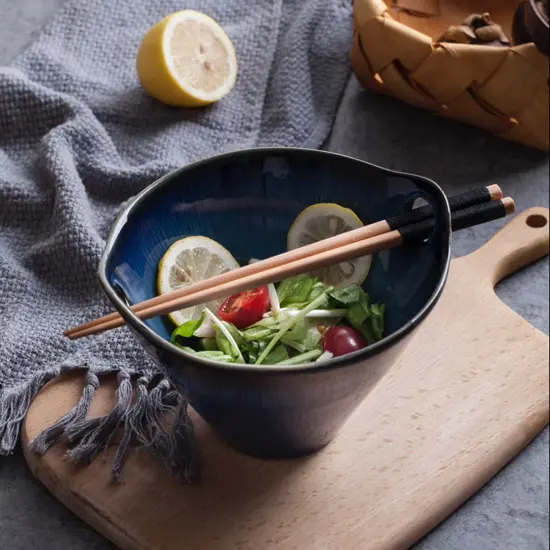 2020 hot soup baby salad noodle bowl ceramic bowls restaurant hotel home used ramen ceramic bowl set