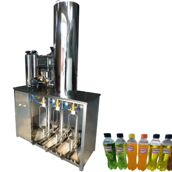 Guangzhou 6 Heads Small Soda Water Carbonated Drink Filling Machine with CO2 Mixing