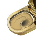 Luxury Modern One-Piece Toilet and Sinks Set in Golden Color for Budget-Friendly Home Hotels