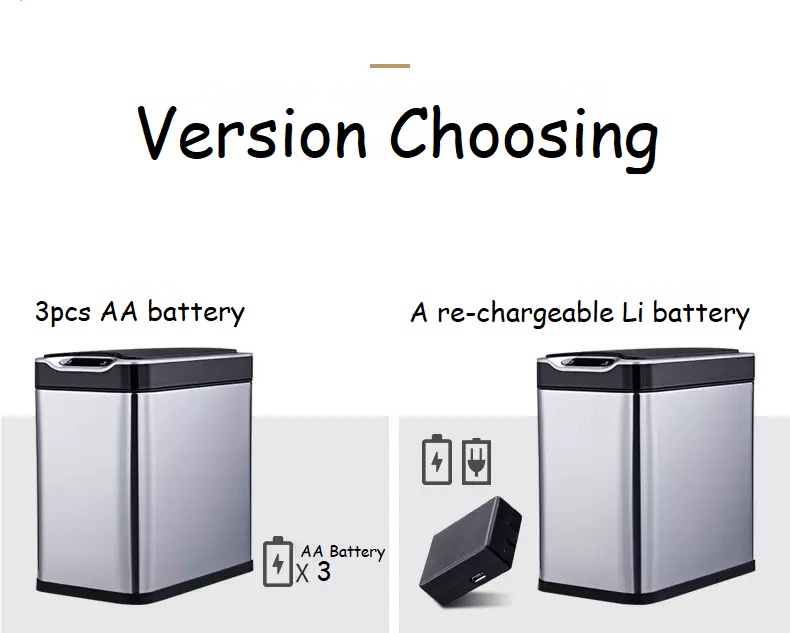 Re-chargeable Induction Sensor Dustbin