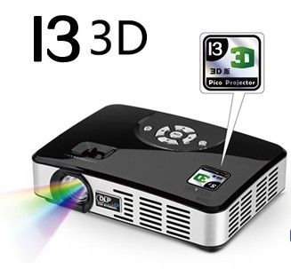 600lumens DLP Pico 3D LED Projector for Teaching