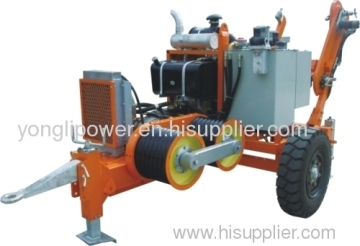 40kn Hydraulic Cable/conductor Puller For Overhead Transmission Line Aerial Bundled Line Stringing Construction 