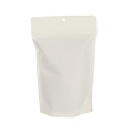 resealable 8 oz white kraft stand up pouch packing bags