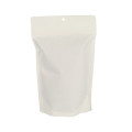 Sacs d&#39;emballage refermables en kraft blanc de 8 oz