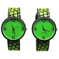 Green Printing Boys Silicone Strap Watch