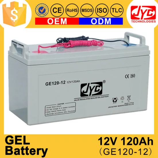 Low discharge rate sealed 12v 120ah solar batteries for solar system 5kw