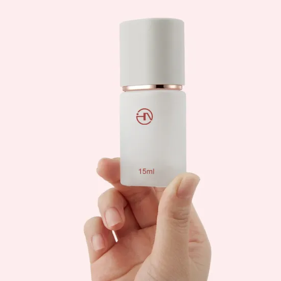 Custom Color 15ml Glass Pump Bottle for Serums