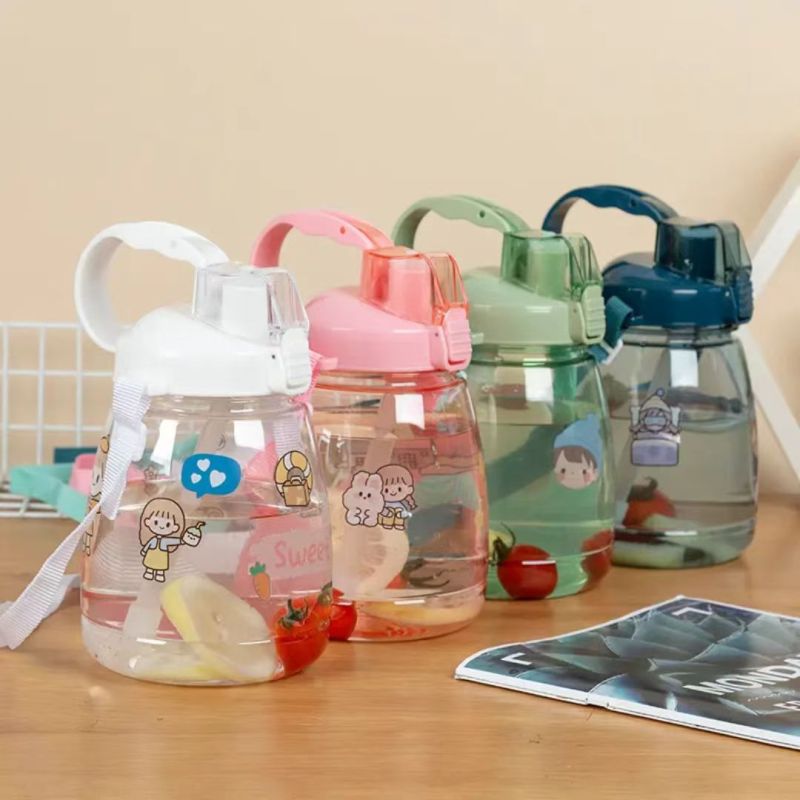 Cute Flip - top Big - belly Straw Cup