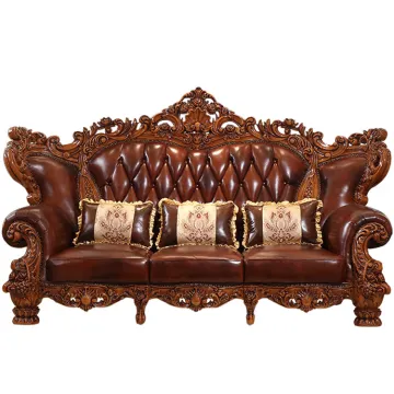 Hot-Selling Classic European Style Fabric Wooden Sofa - Home Living Furniture