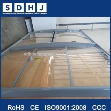 CE Approved Display Chest Freezer Top Curved Glass with Pvc Frame