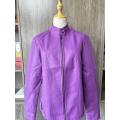 Ladies pu soft leather jacket