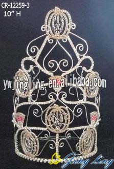 Wholesale holiday pageant pumpkin crowns for Halloween