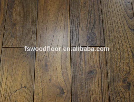 chinese teak old look hand scraped hardwood flooring