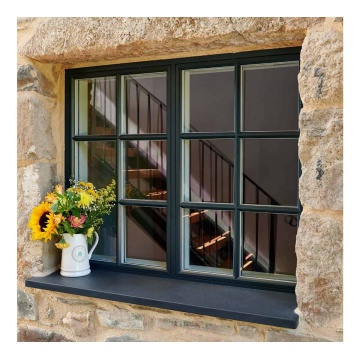 Grills fixed aluminum frame glass bullet proof window