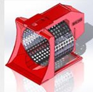 VOLVO ZL802 excavator rotary screening bucket