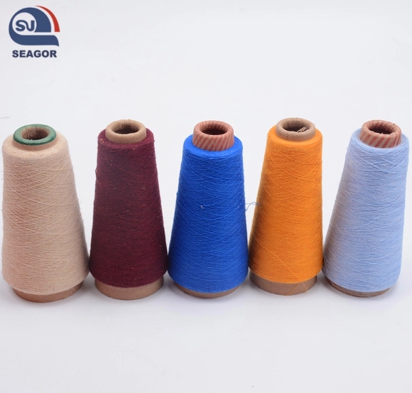  Solid acrylic yarn with high elasticity