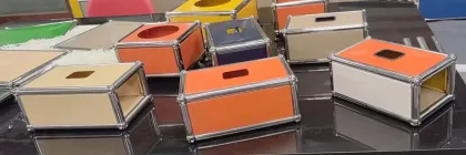 Metal tissue box custom hotel decorative tissue box