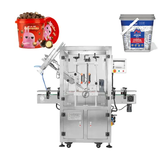 Dust-Proof Painted Aluminum Pail with Lid for Chocolate and Sugar Can Press Machine