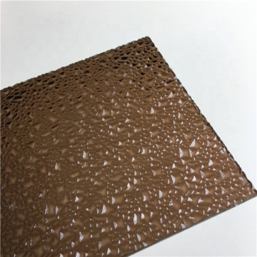 3mm bronze diamond polycarbonate particle sheet for door decoration