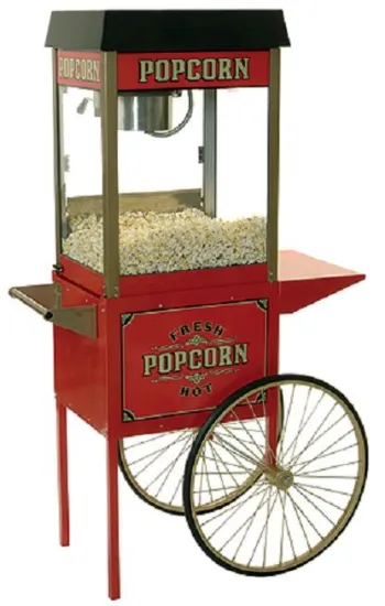 Popcorn maker w/ trolley description