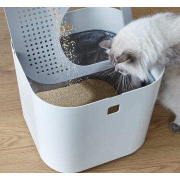 Cat Pet Litter Box zawiera liniowcę wielokrotnego użytku