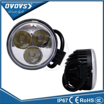 Car Parts Bright 3Inch 9w led tractor wrok light driving light 12v for truck vehicle