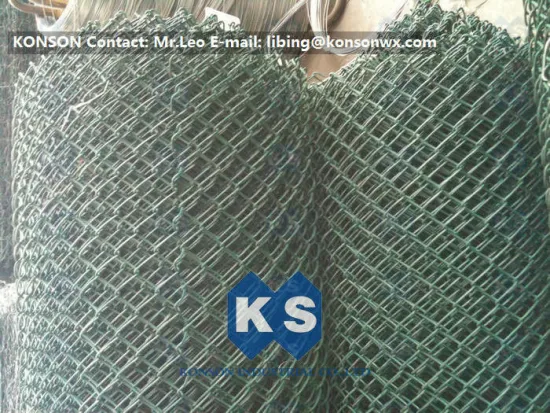 Diamond Mesh Fence Roll Chain Link Fence Gabion Mesh Pvc-coated Rhombic Wire Mesh
