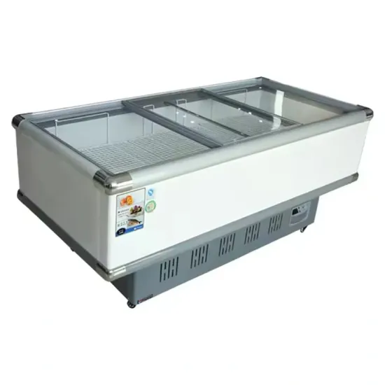 Best Selling Chest Deep Horizontal Freezers Curved Glass Door Supermarket Refrigeration