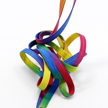 Rainbow Elastic Bands - Heat Transfer, Customizable in 3mm, 4mm, 5mm, 6mm