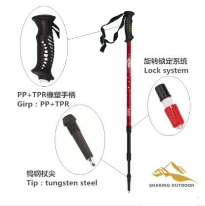 Hiking Cane Walking Stick Trekking Pole