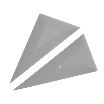 7MO Grey Triangle Go Corner Squeegee for Window Tint Film and Vinyl Wrap Installation