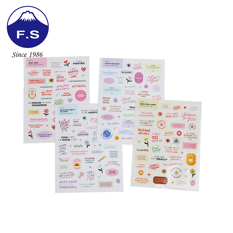 Logo Coated Recycled Paper Sticker Customized