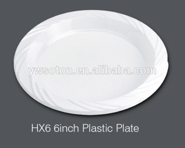 White Plastic Plate 6" Disposable Weeding Pary Birthday Tableware Dinnerware Salad Plates Dinner Plates