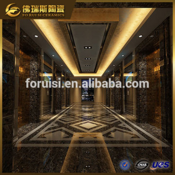 Item:FS-M69221 Dark Emperador Black Marble Tile and Marbles Floor in KTV Club
