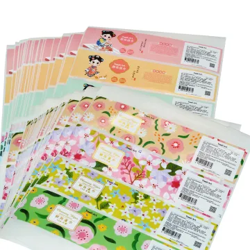 Shiny Plastic Adhesive Labels Cosmetics Labels