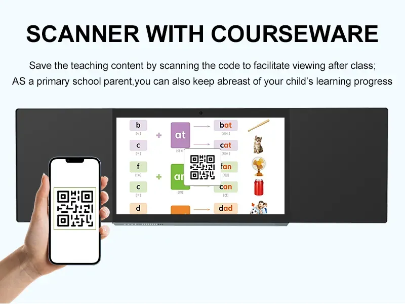 75 Inch Dual System Interactive Smart Blackboard