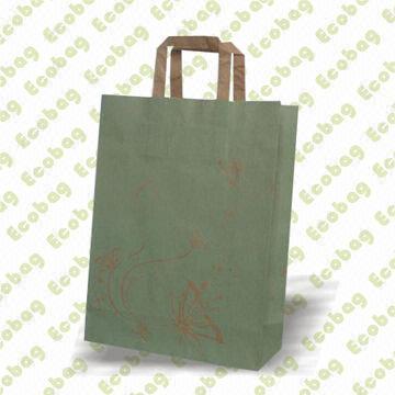 Recycle Promotional Bag, Natural Kraft Paper, Customized Logo and Designs are Accepted