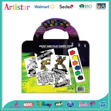 TURTLES coloring carry art set