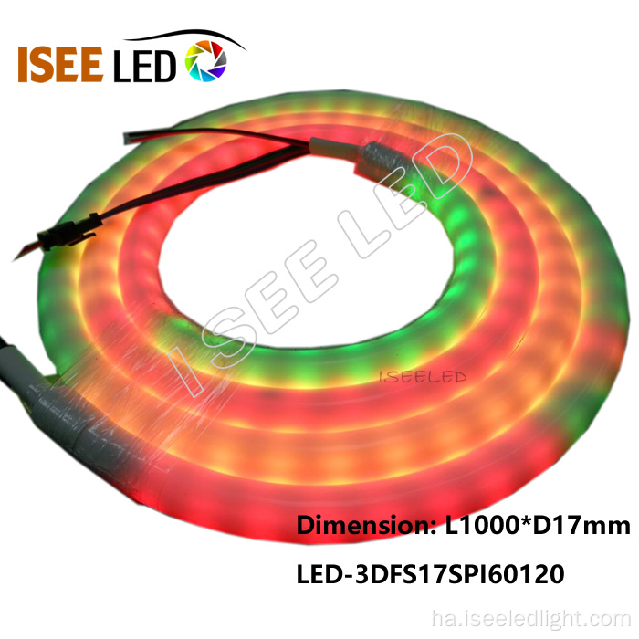 Zagaye 360degree courble courble neon silicone bututu