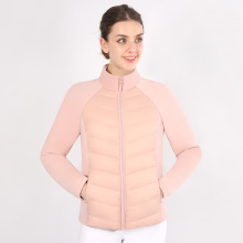 Winter White Duck Horse Riding Women Jacket