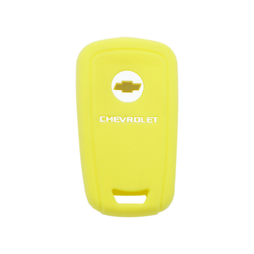 Leather car key cover Chevrolet 5 buttons